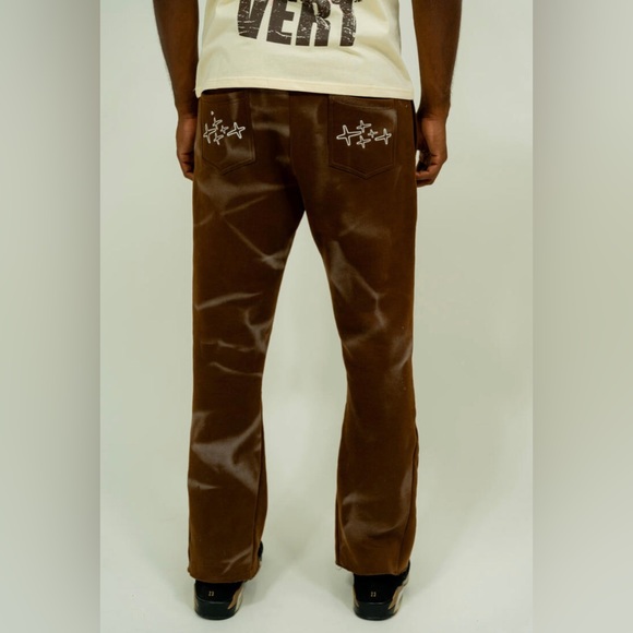 Retrovert FLARE MOCHA SWEATPANTS - Picture 4 of 4